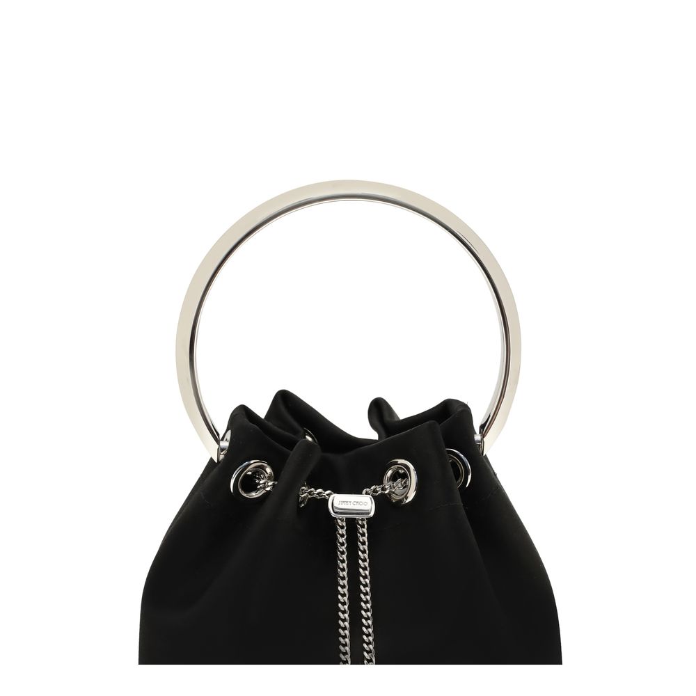 Black Silk Shoulder Bag