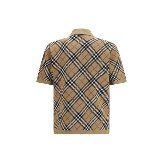 Beige Cotton Polo Shirt