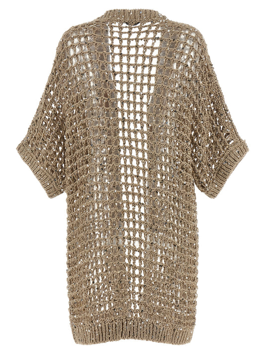 Beige Cotton Cardigan