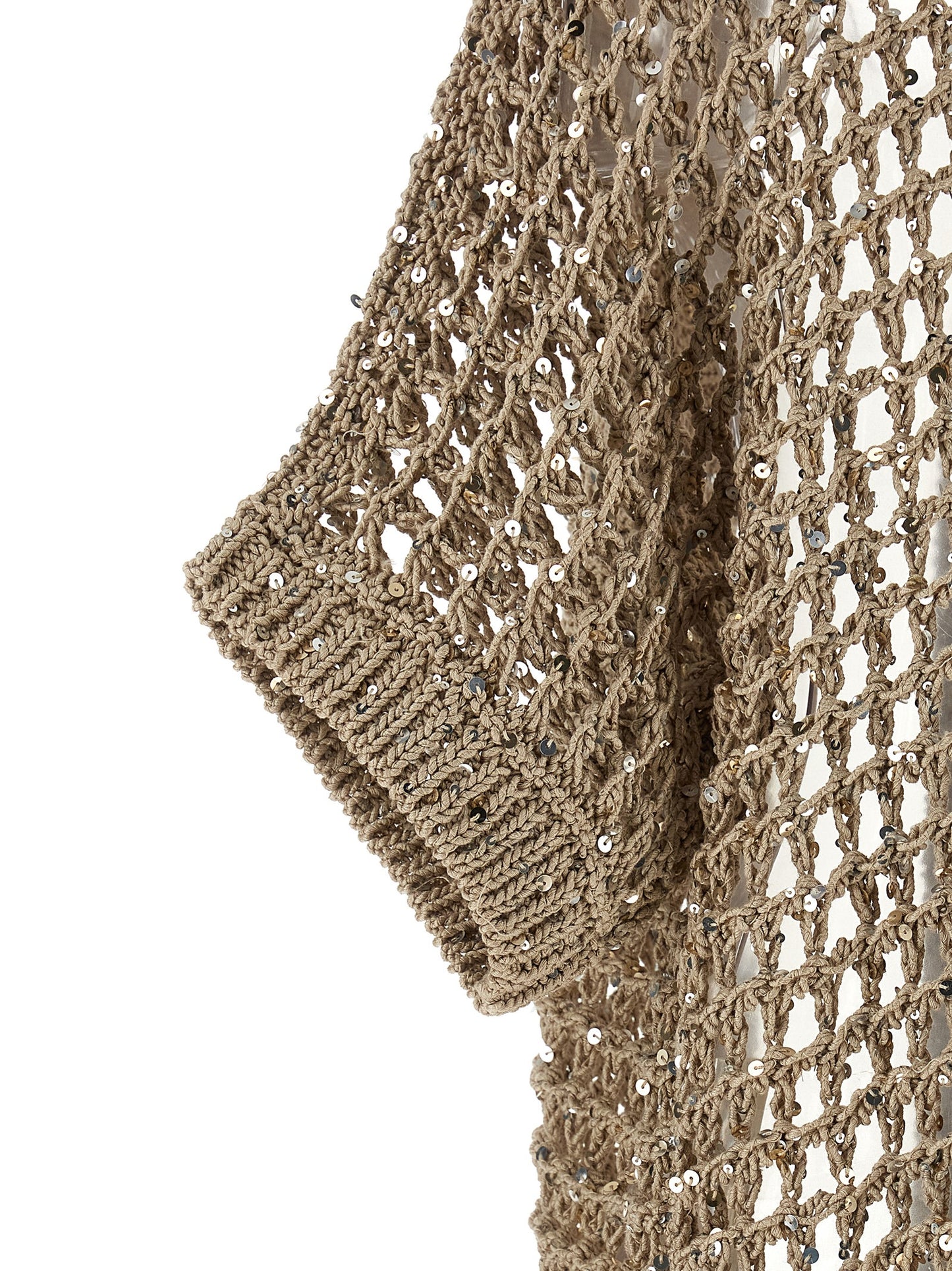 Beige Cotton Cardigan