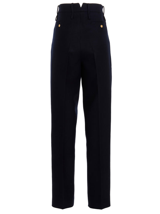 Blue Cashmere Casual Pants