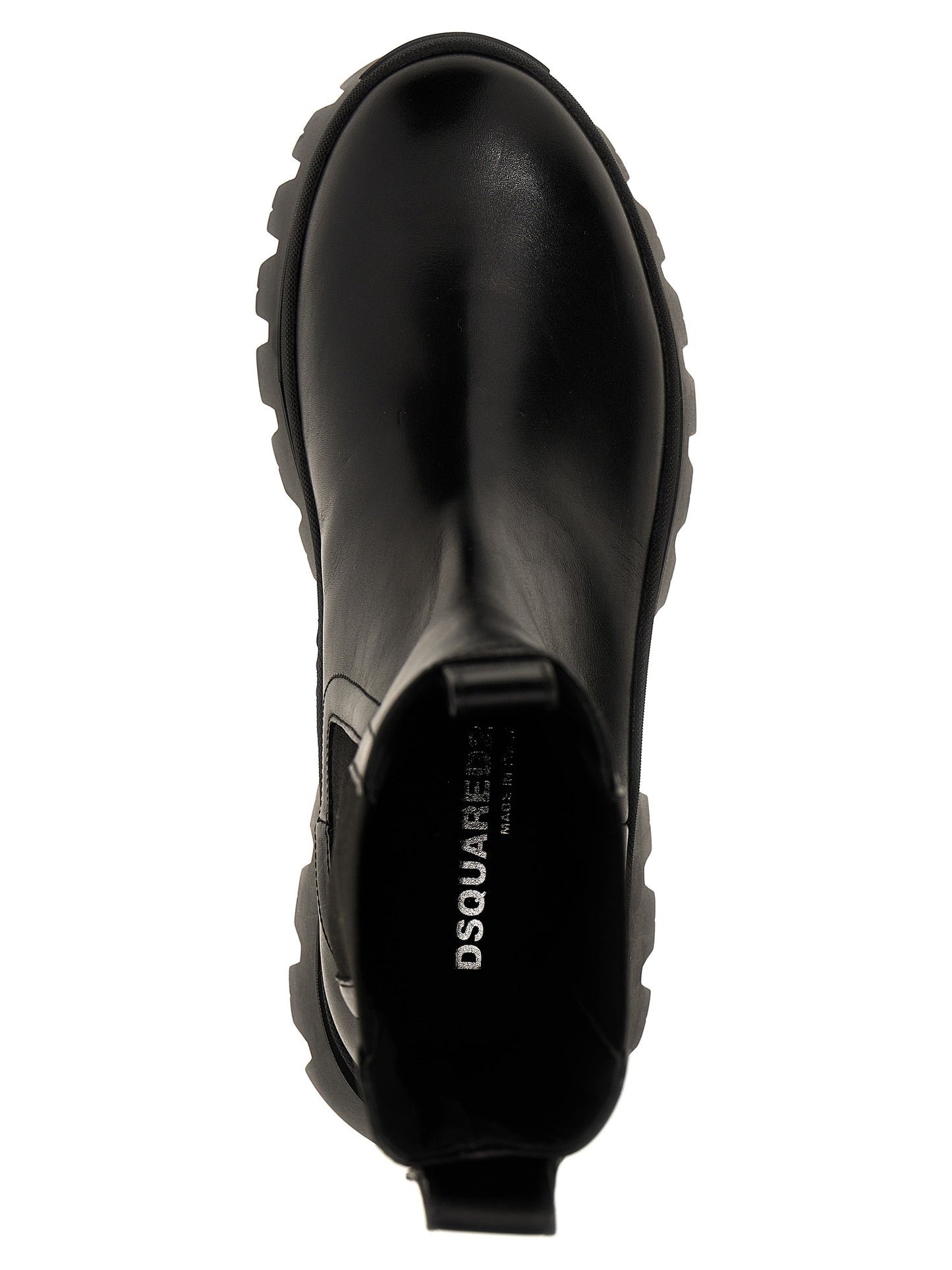 Black Calfskin Ankle Boots