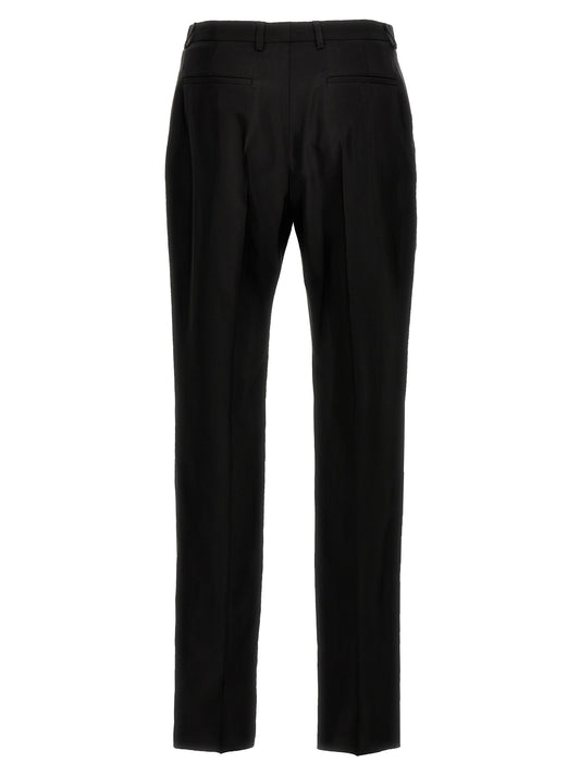 Black Acetate Dress Pants