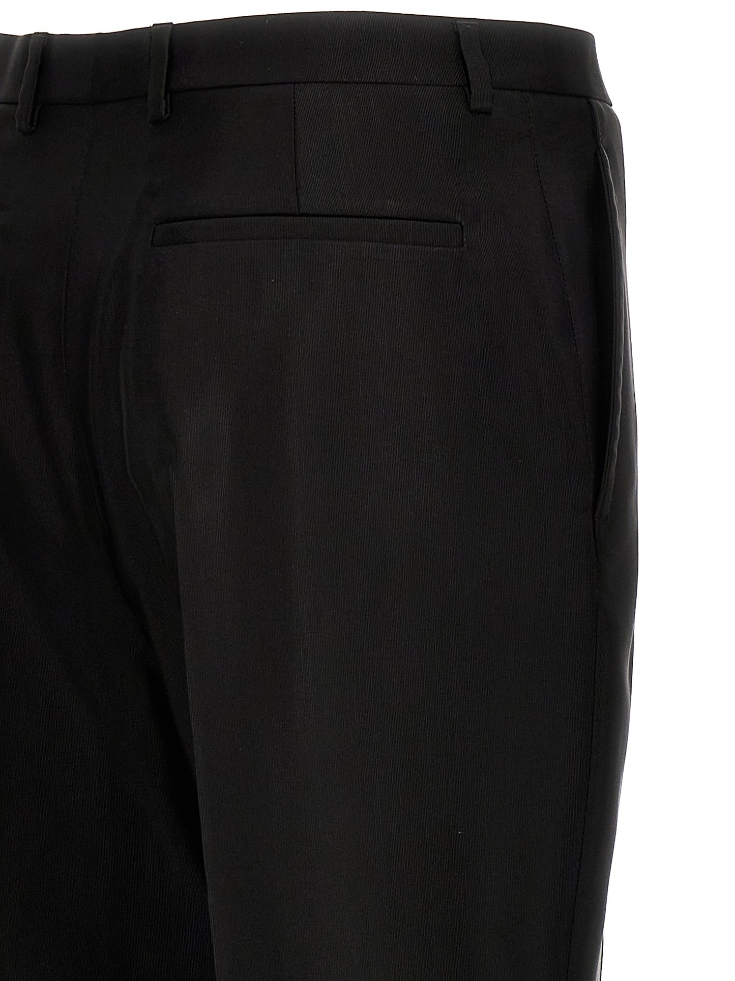 Black Acetate Dress Pants