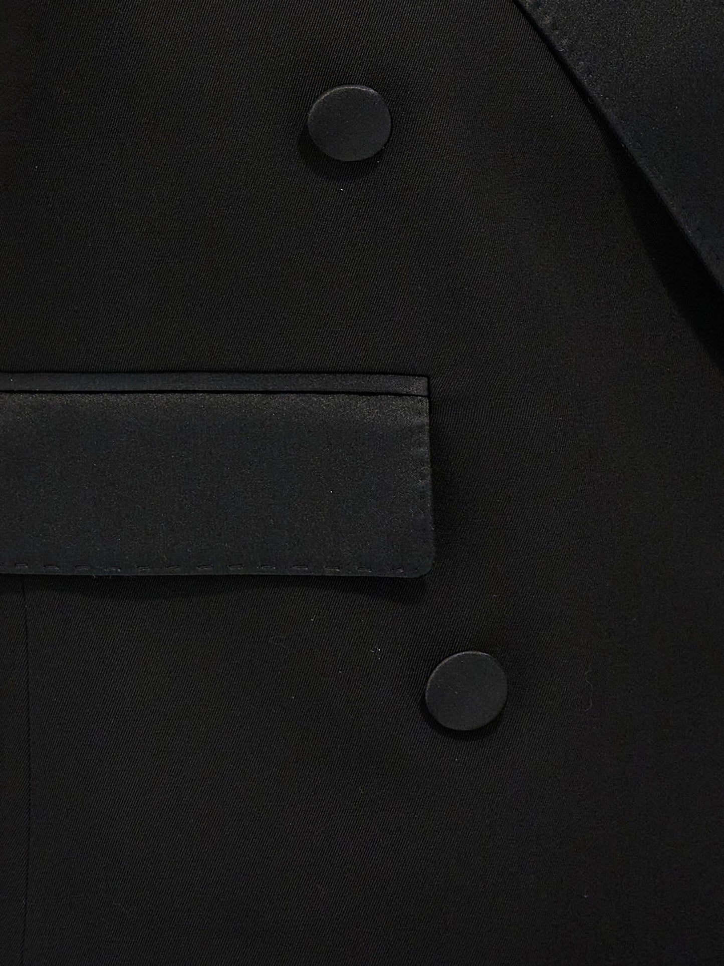 Black Silk Sleeveless Jacket