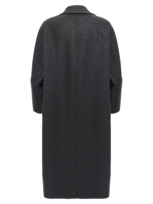 Gray Virgin Wool Coat