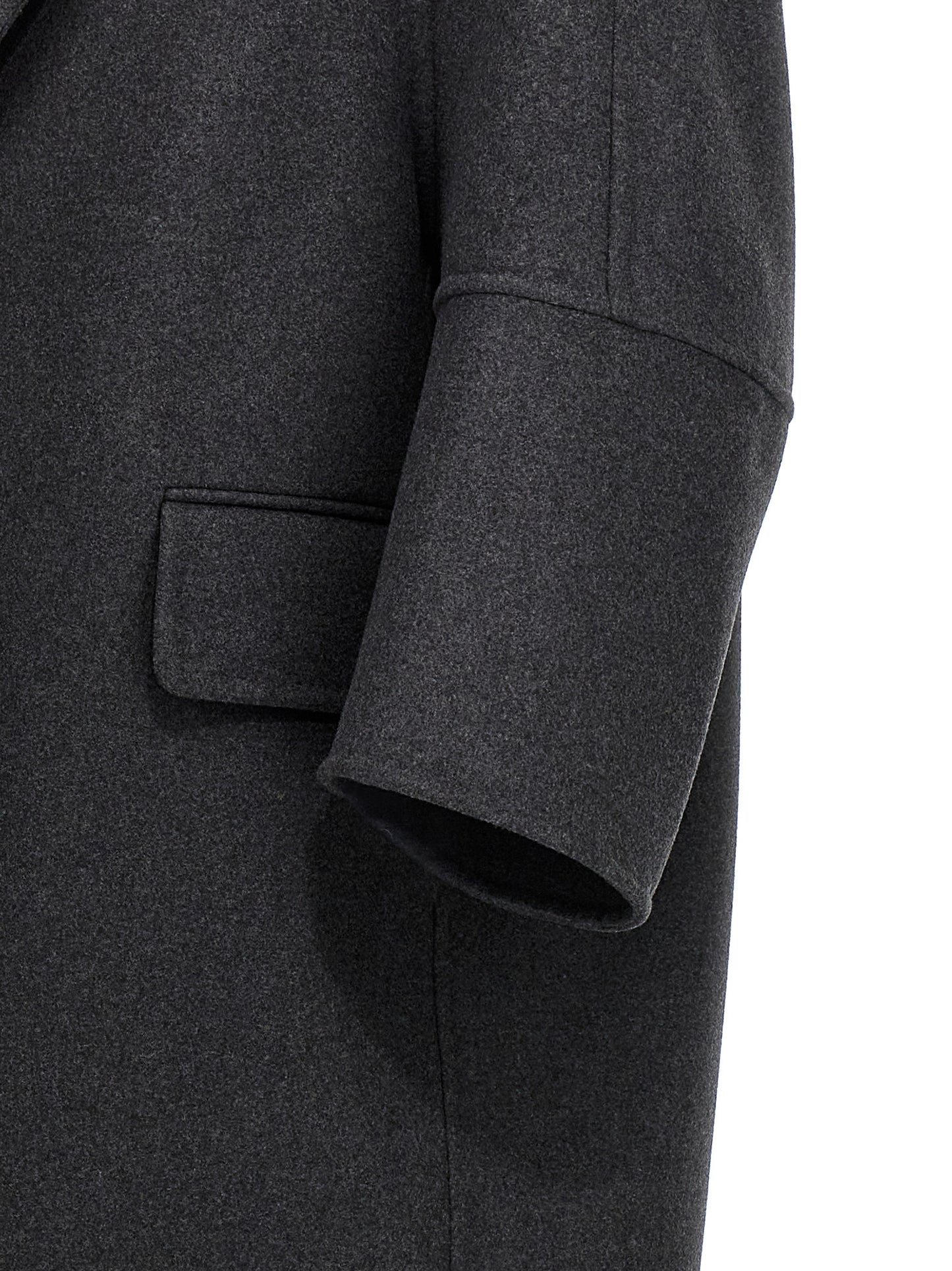 Gray Virgin Wool Coat