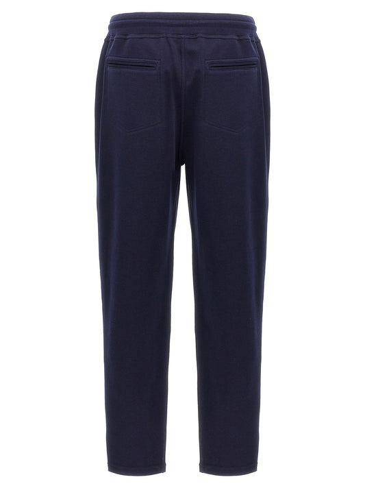 Blue Cotton Joggers (Workout Pants)