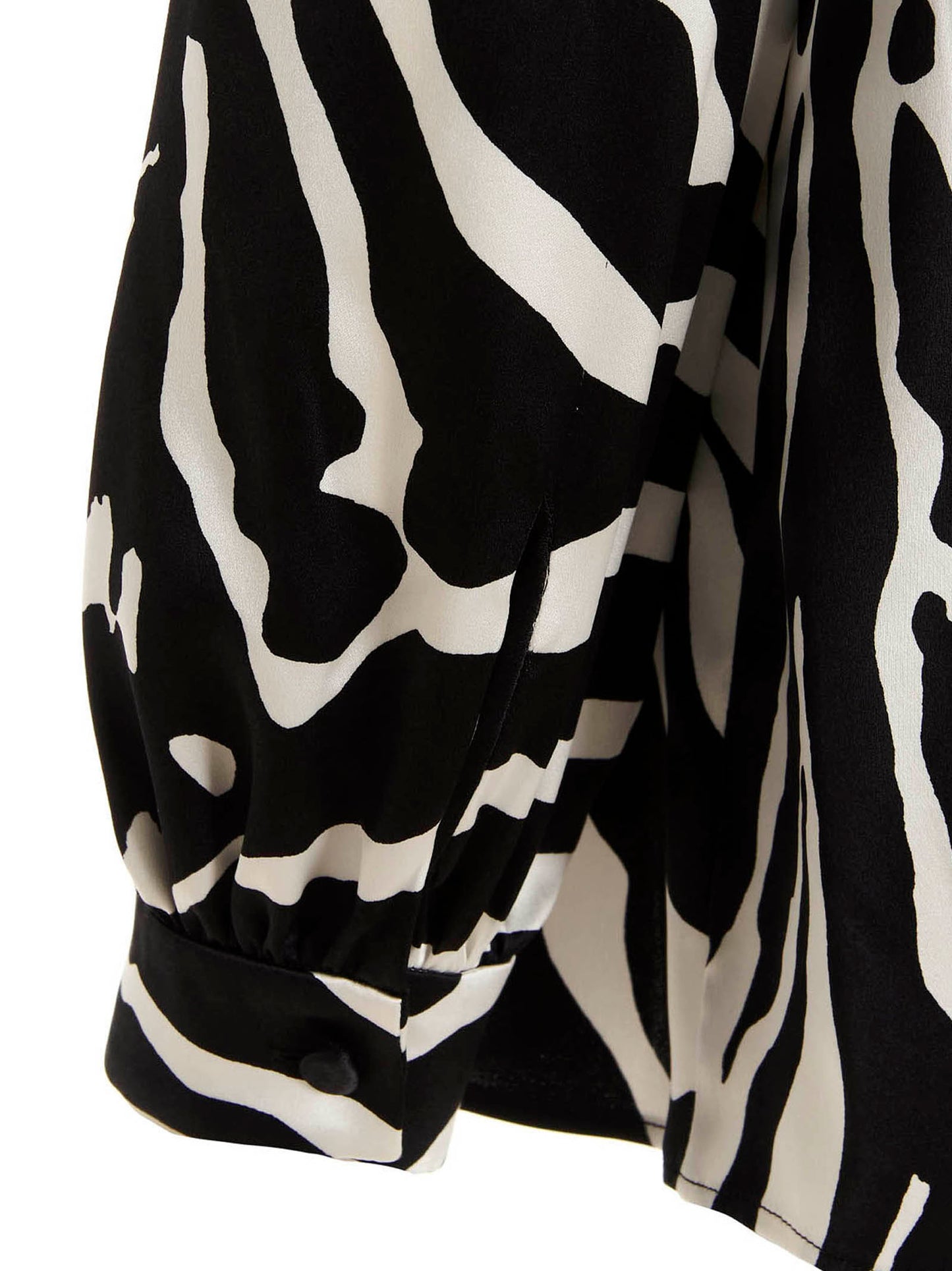 Bicolor Silk Blouse