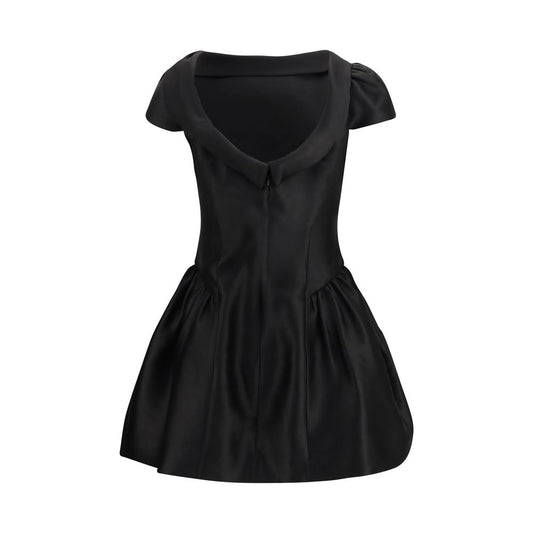 Black Polyester Casual Dress