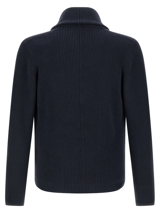 Blue Cotton Cardigan
