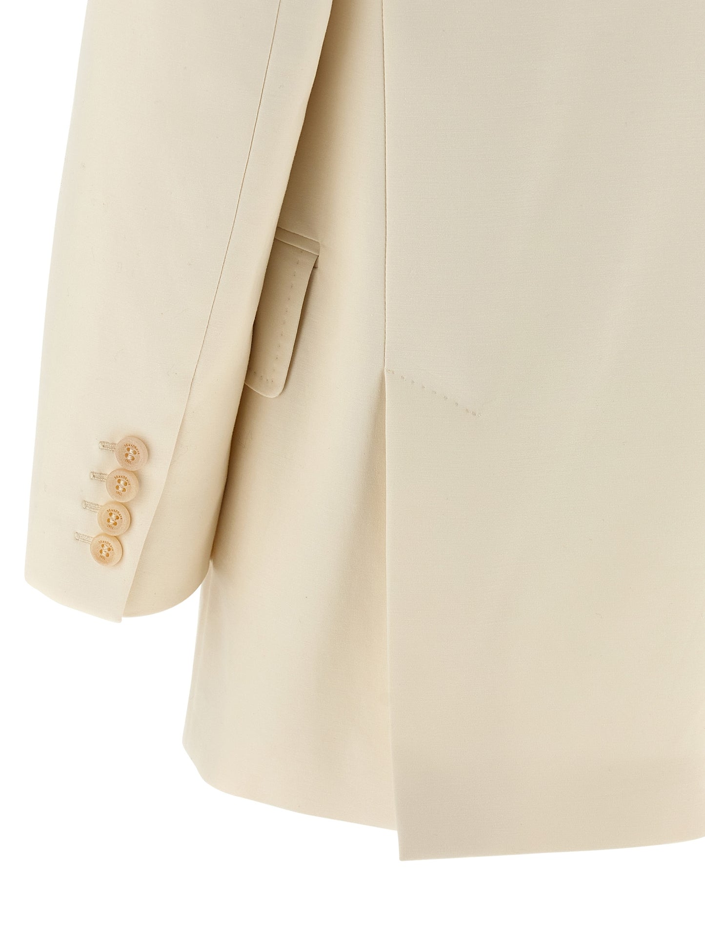 White Cotton Blazer