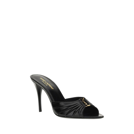 Black Lamb Ovis Aries Stiletto Heel Sandals