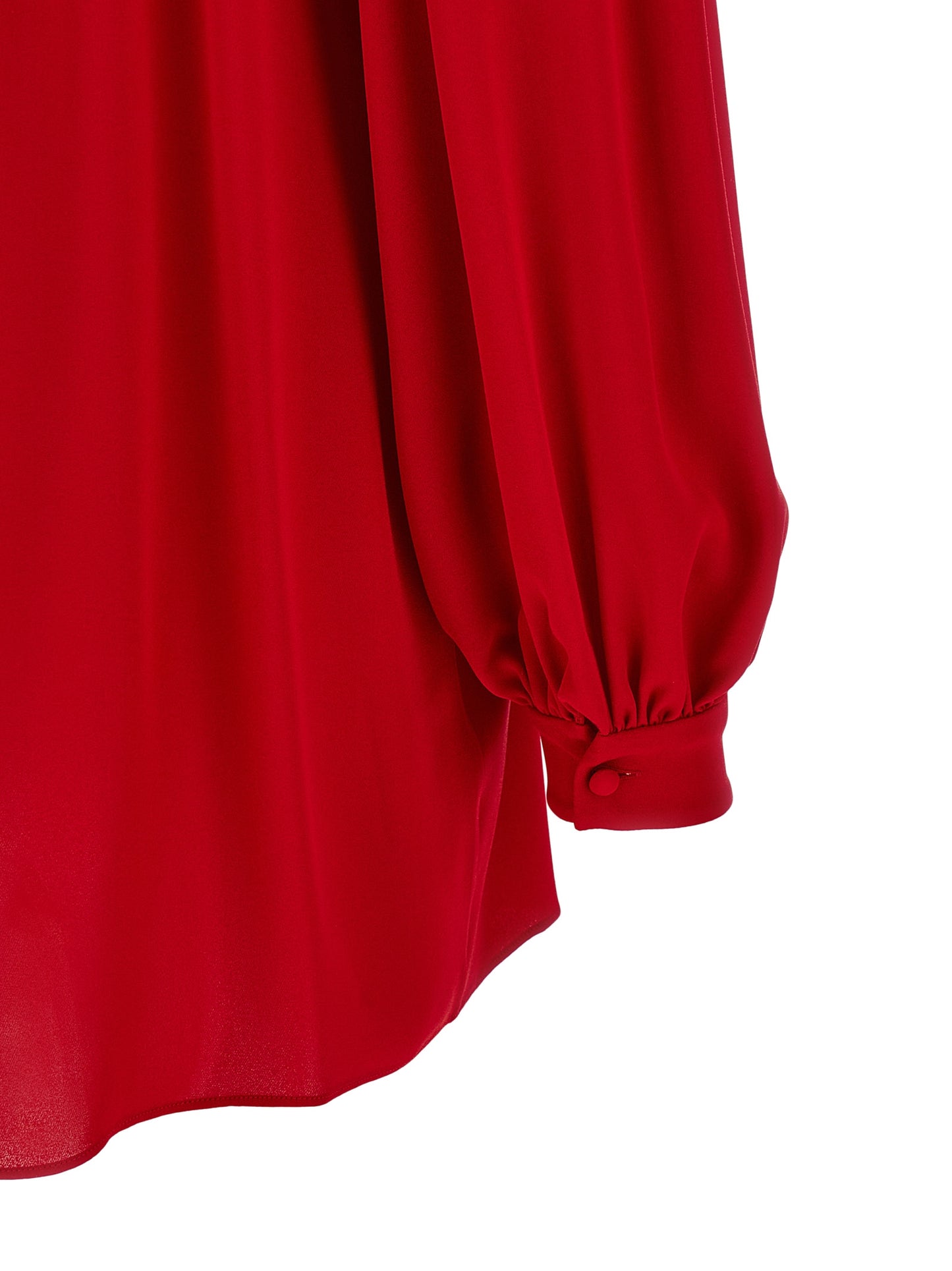 Red Silk Blouse