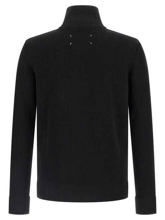 Black Cotton Cardigan