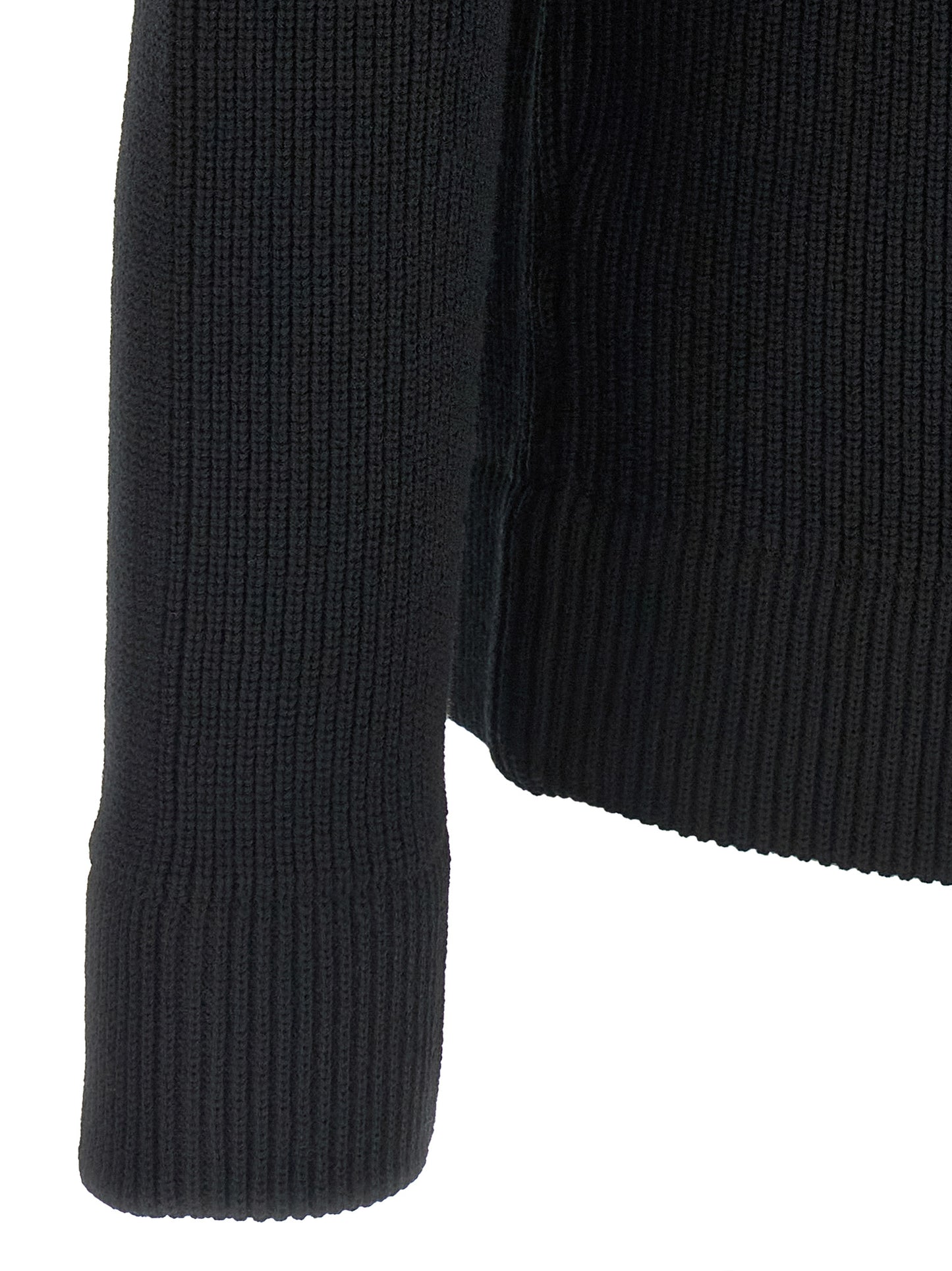 Black Cotton Cardigan