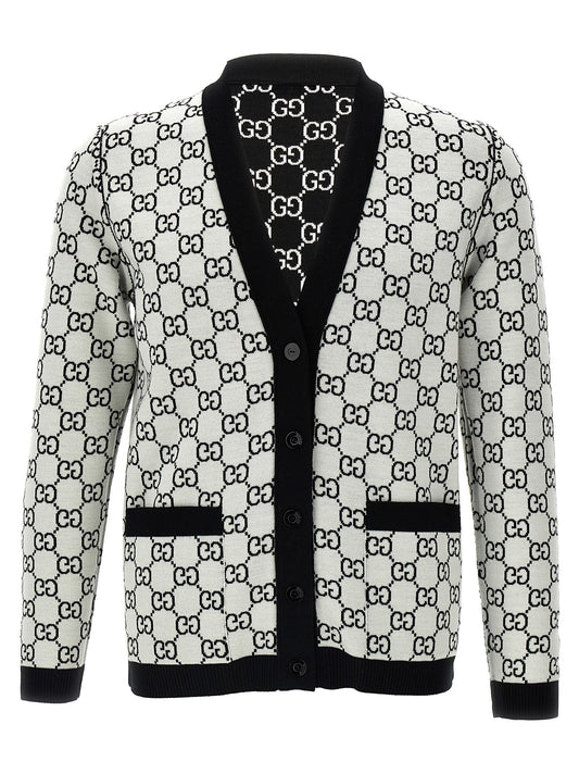 Bicolor Wool Cardigan