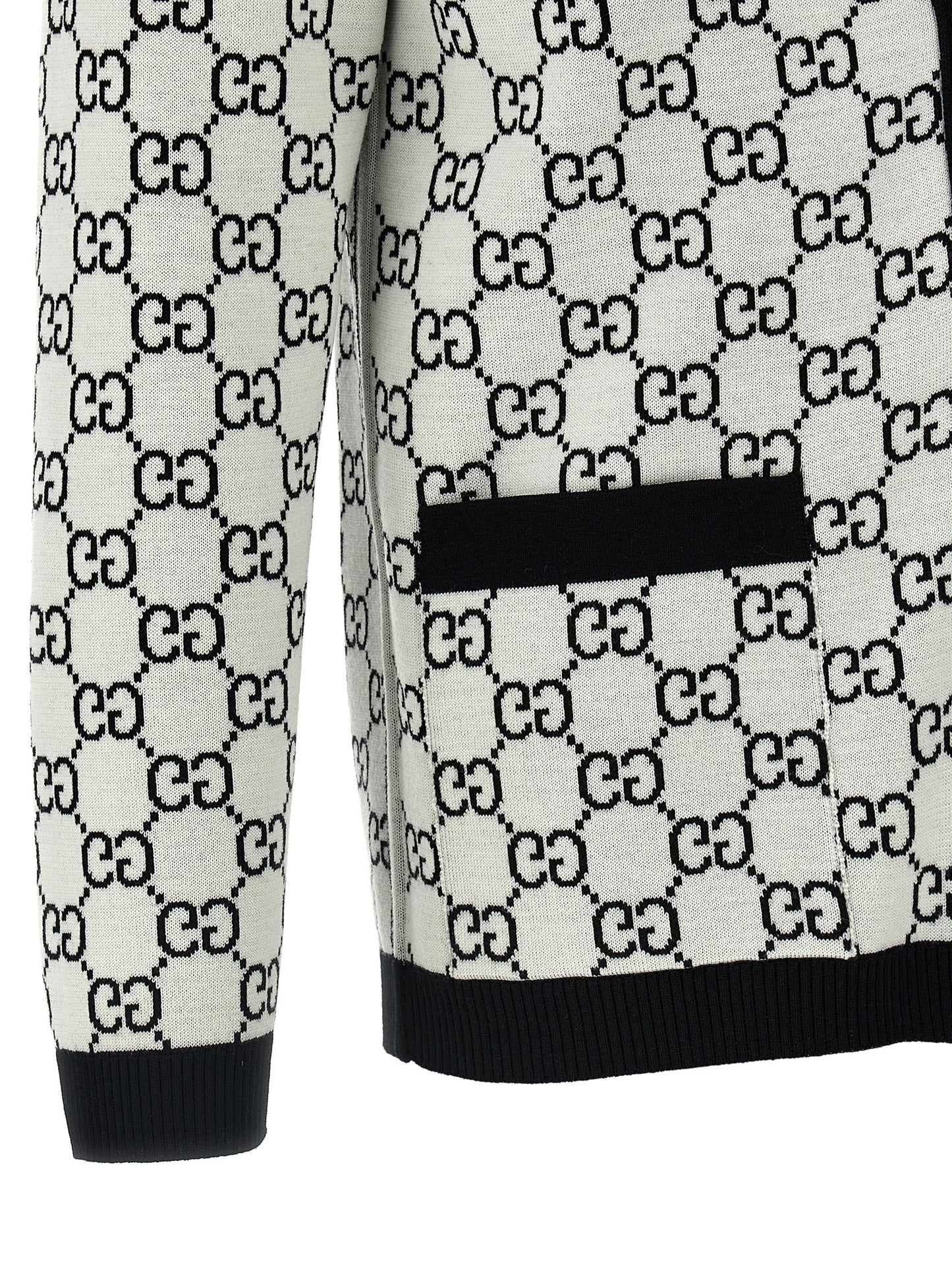 Bicolor Wool Cardigan