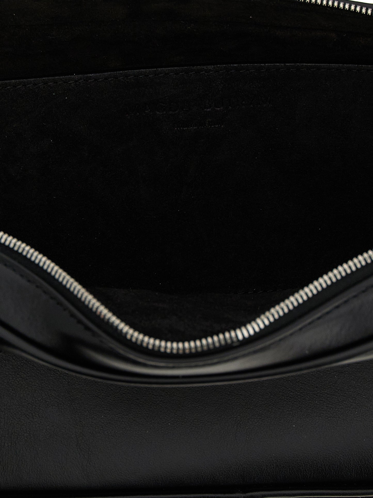 Black Calfskin Shoulder Bag