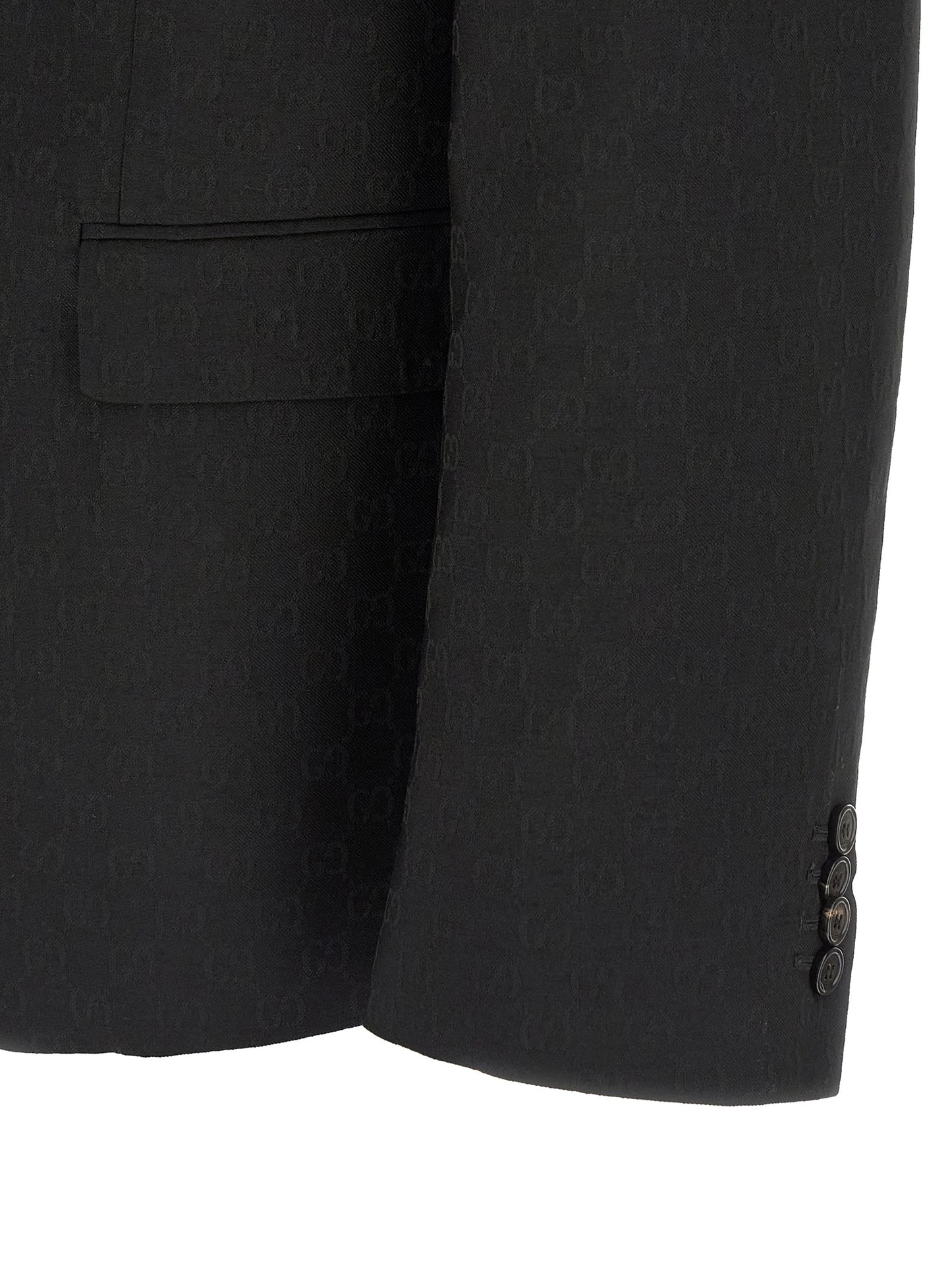 Black Polyester Blazer