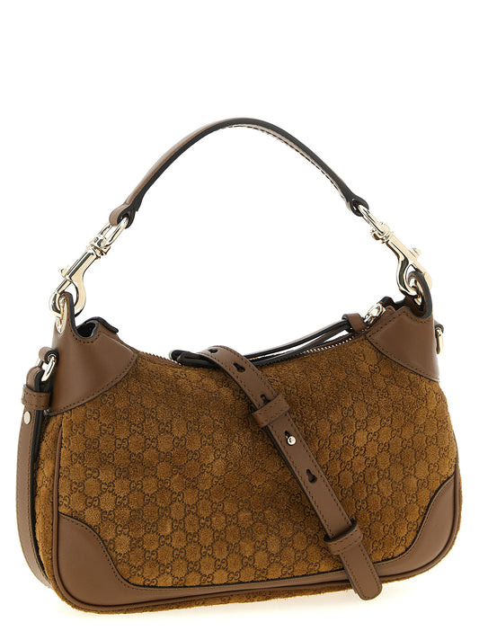 Brown Calfskin Shoulder Bag