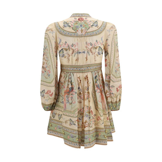 Multicolor Linen Casual Dress