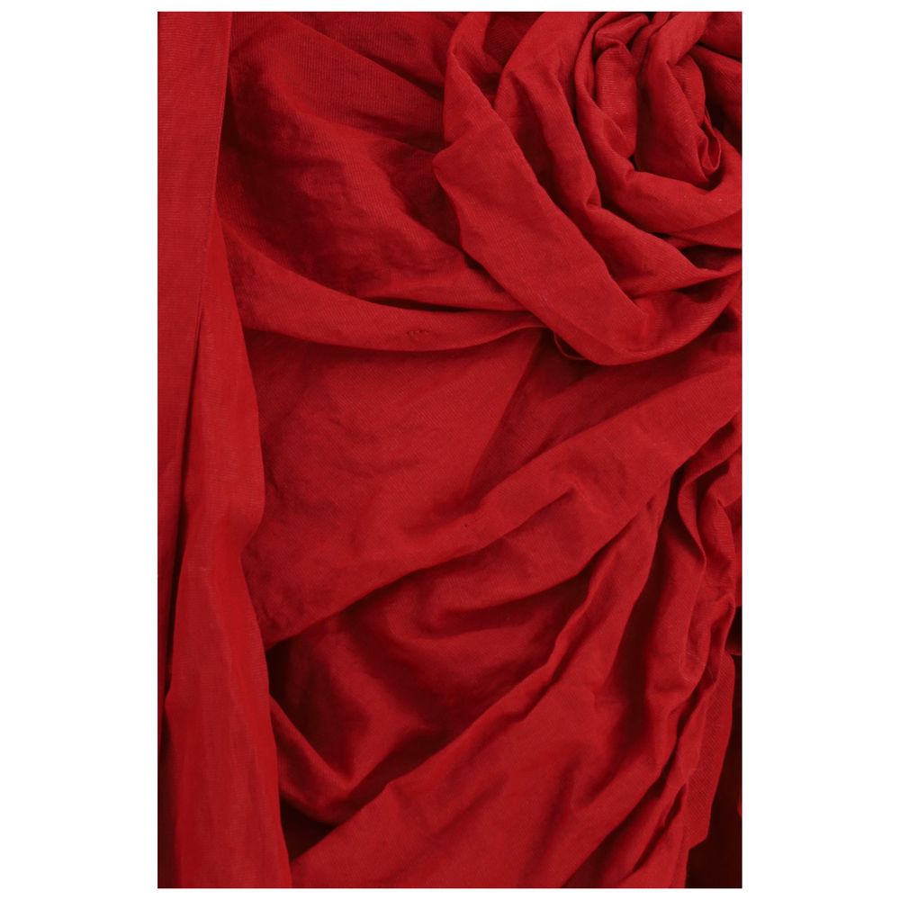 Red Cotton Cocktail Dress