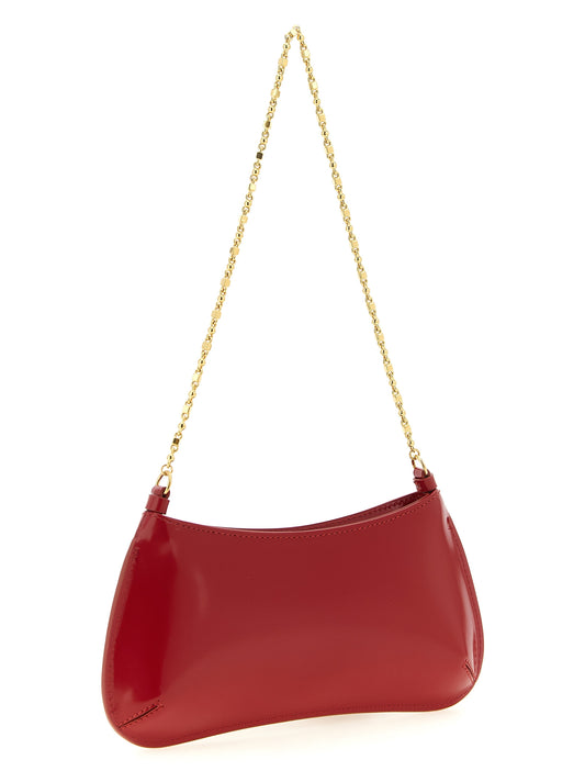 Red Calfskin Shoulder Bag