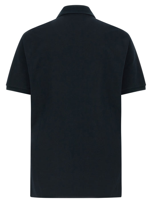 Blue Cotton Polo Shirt