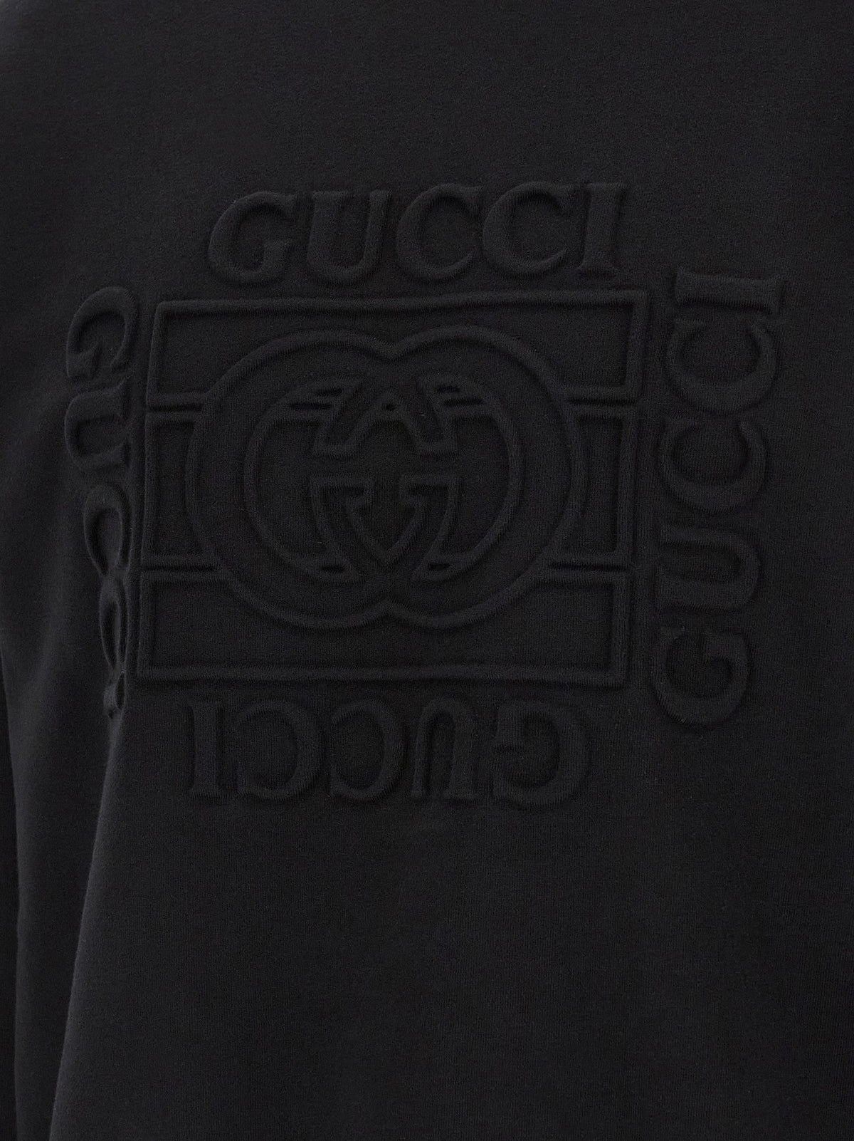 Black Cotton Sweatshirt