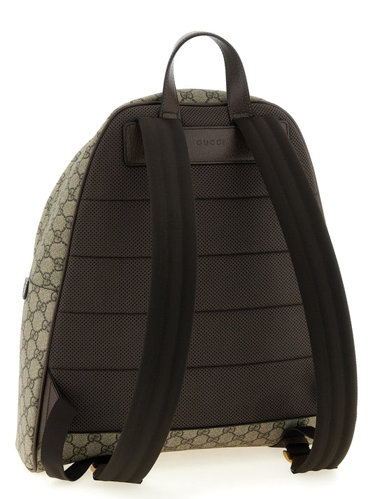 Beige Polyethylene Backpack