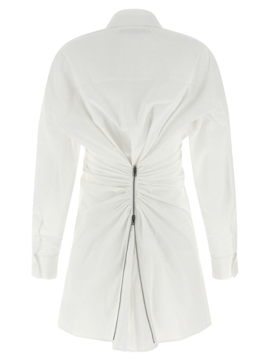 White Cotton Short Dress