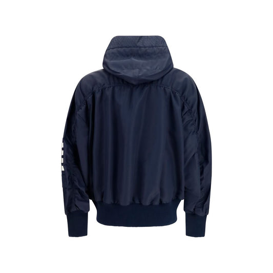 Black Cotton Shell Jacket