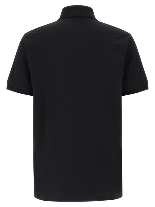 Black Cotton Polo Shirt