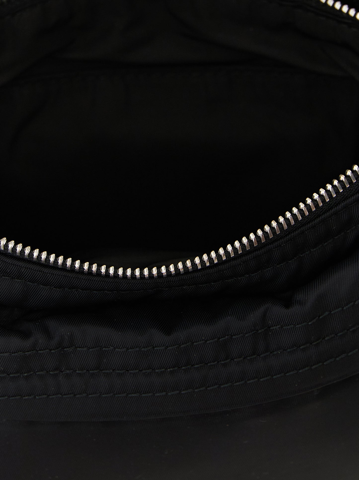 Black Polyamide Crossbody Bag