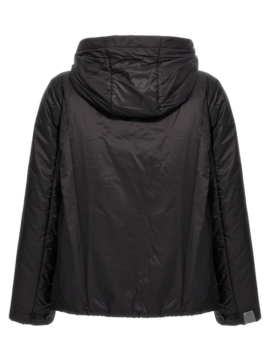 Black Polyester Shell Jacket