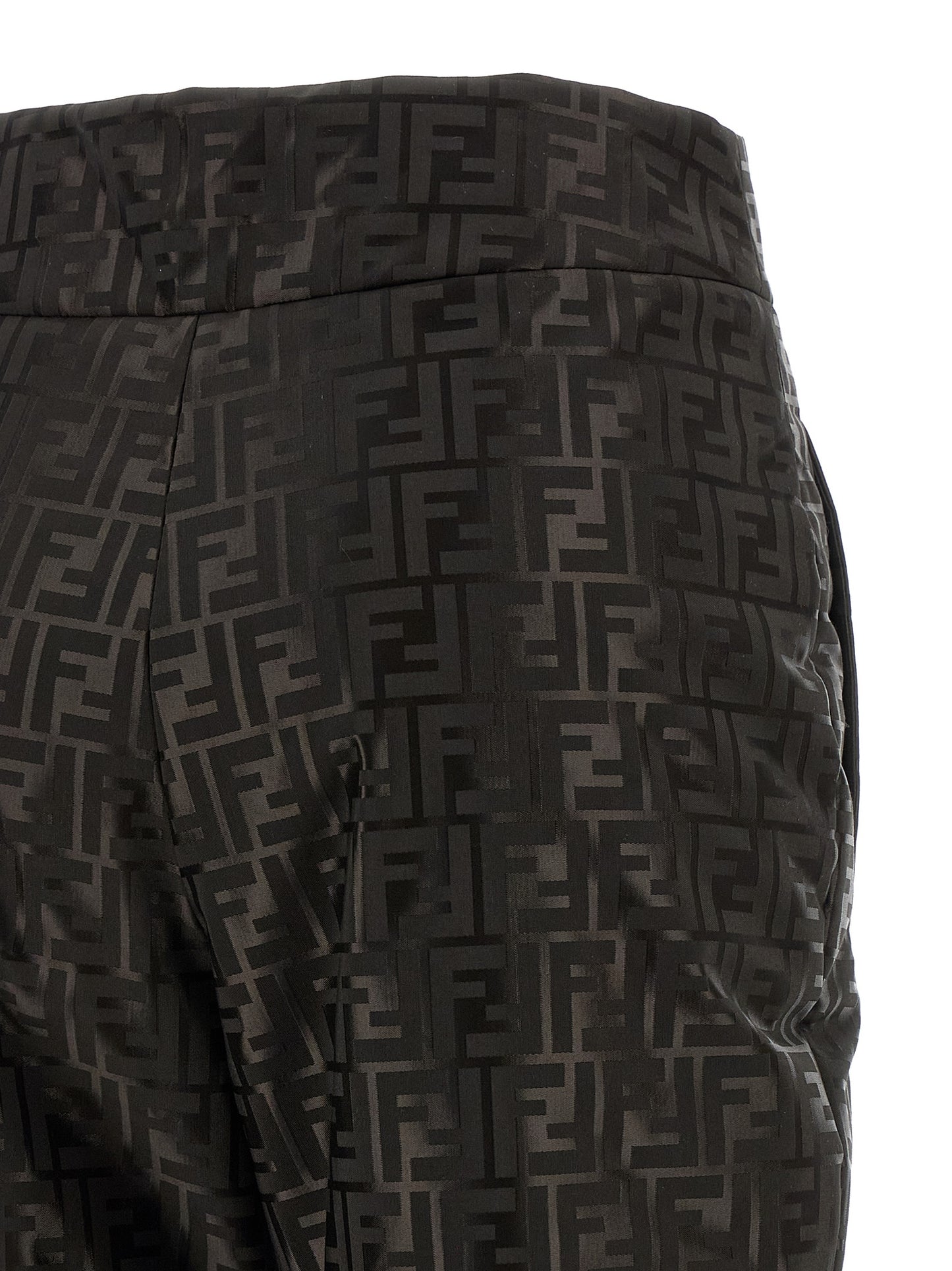 Brown Cotton Athletic Pants