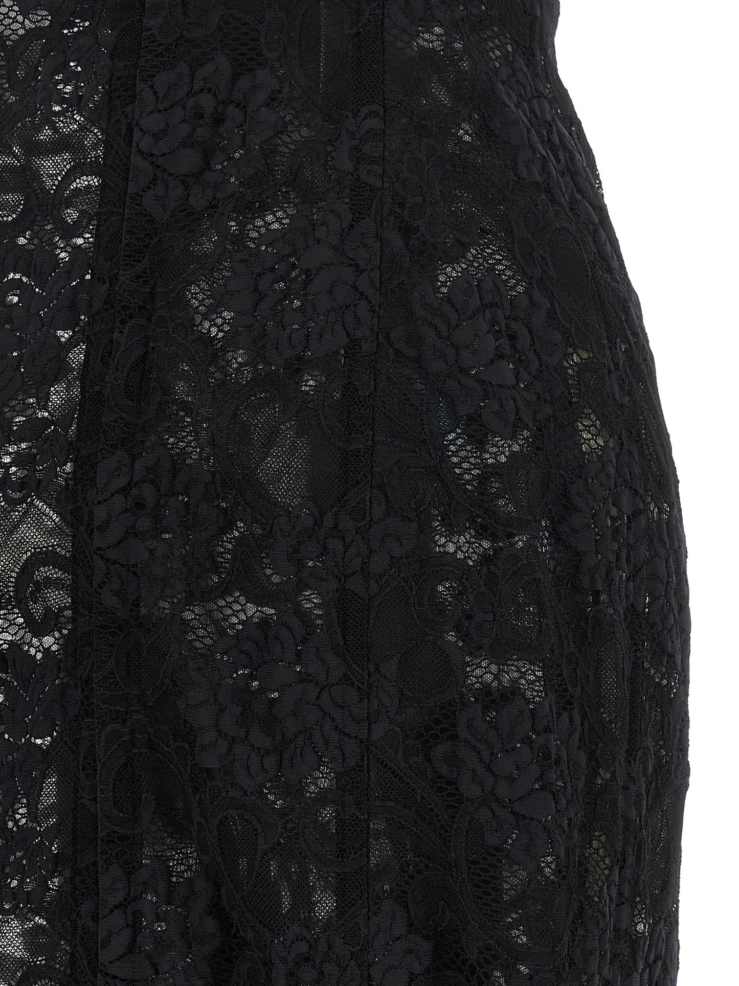 Black Polyamide Midi Dress