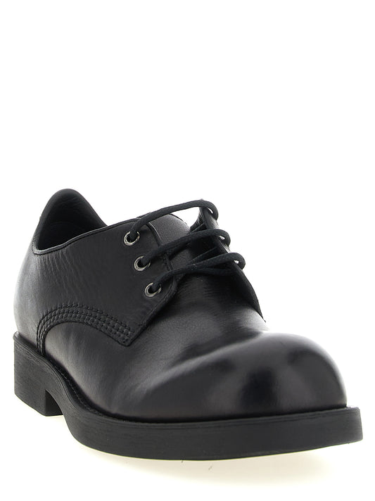 Black Cowhide Oxfords And Derbies
