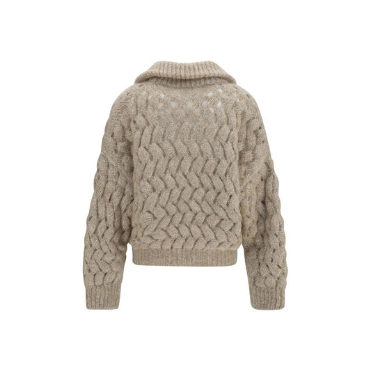 Beige Wool Oves Aries Cardigan