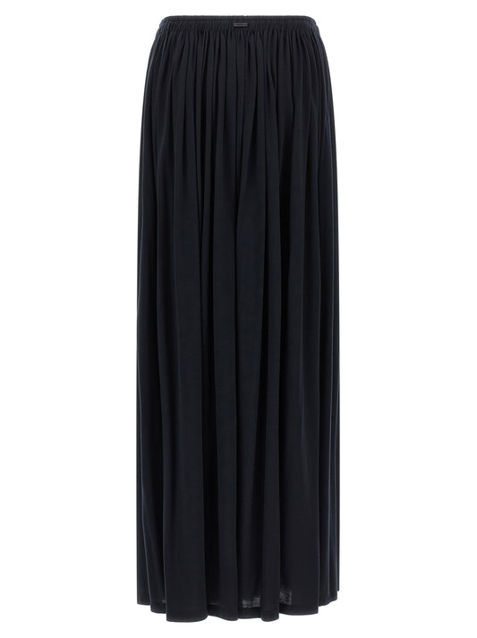 Blue Lyocell Mini Skirt