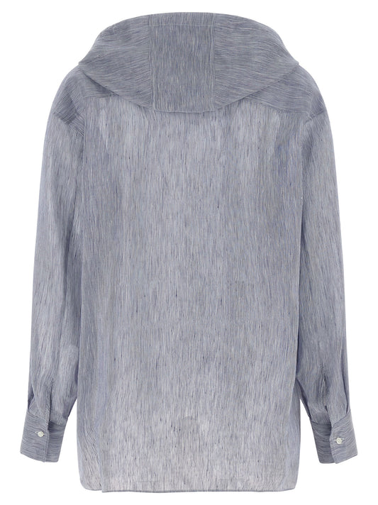Blue Linen Blouse