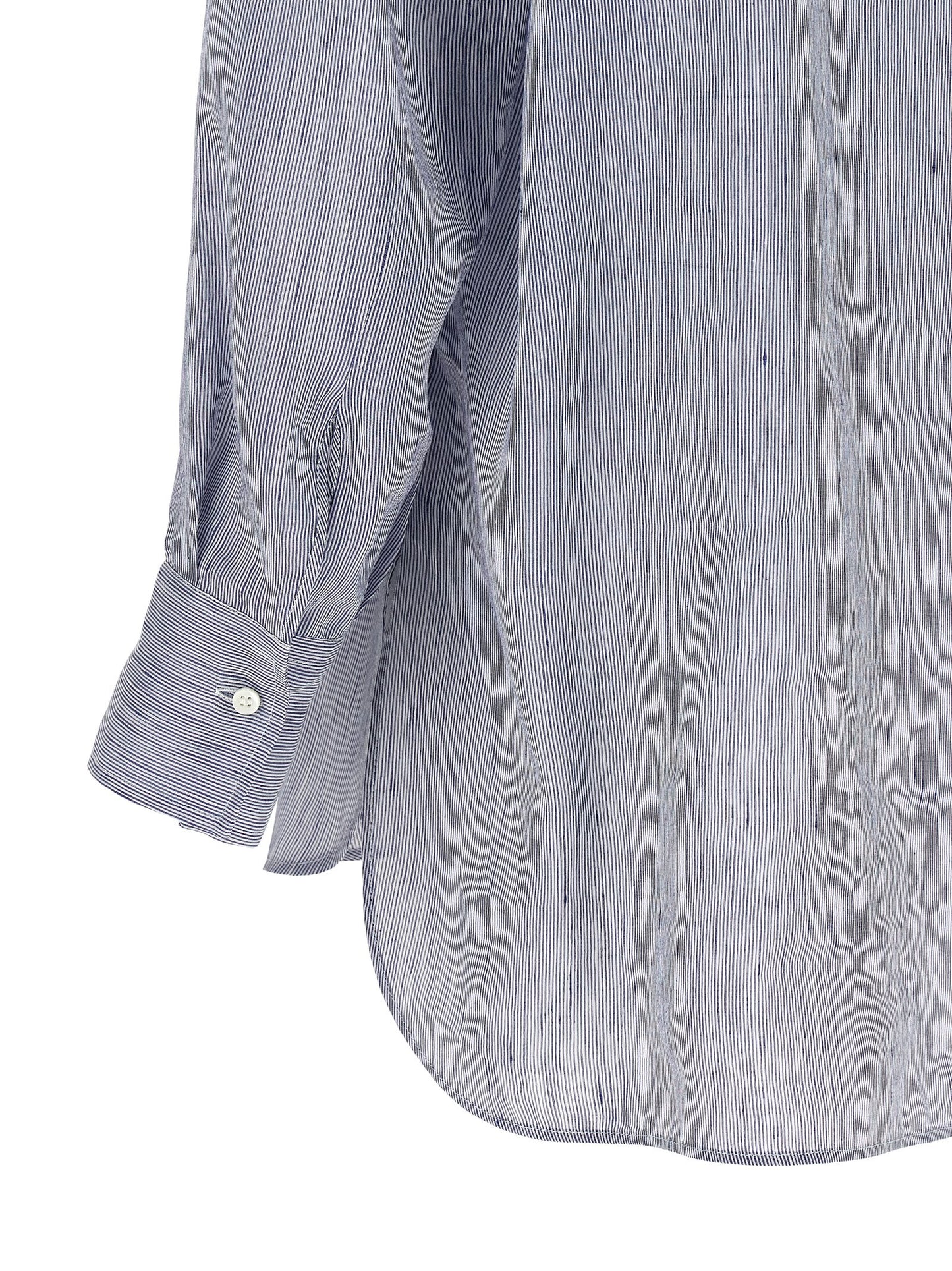 Blue Linen Blouse