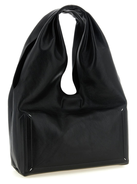 Black Lamb Leather Shoulder Bag