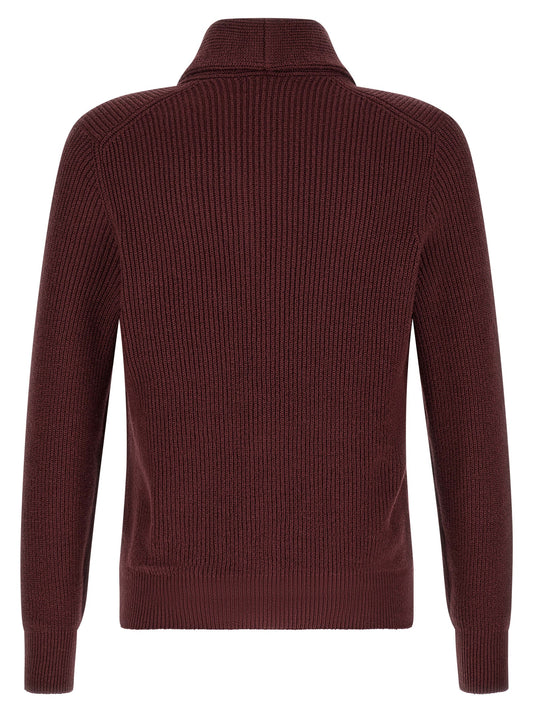 Bordeaux Cotton Cardigan
