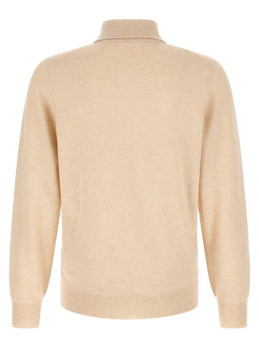 Beige Cashmere Polo Shirt