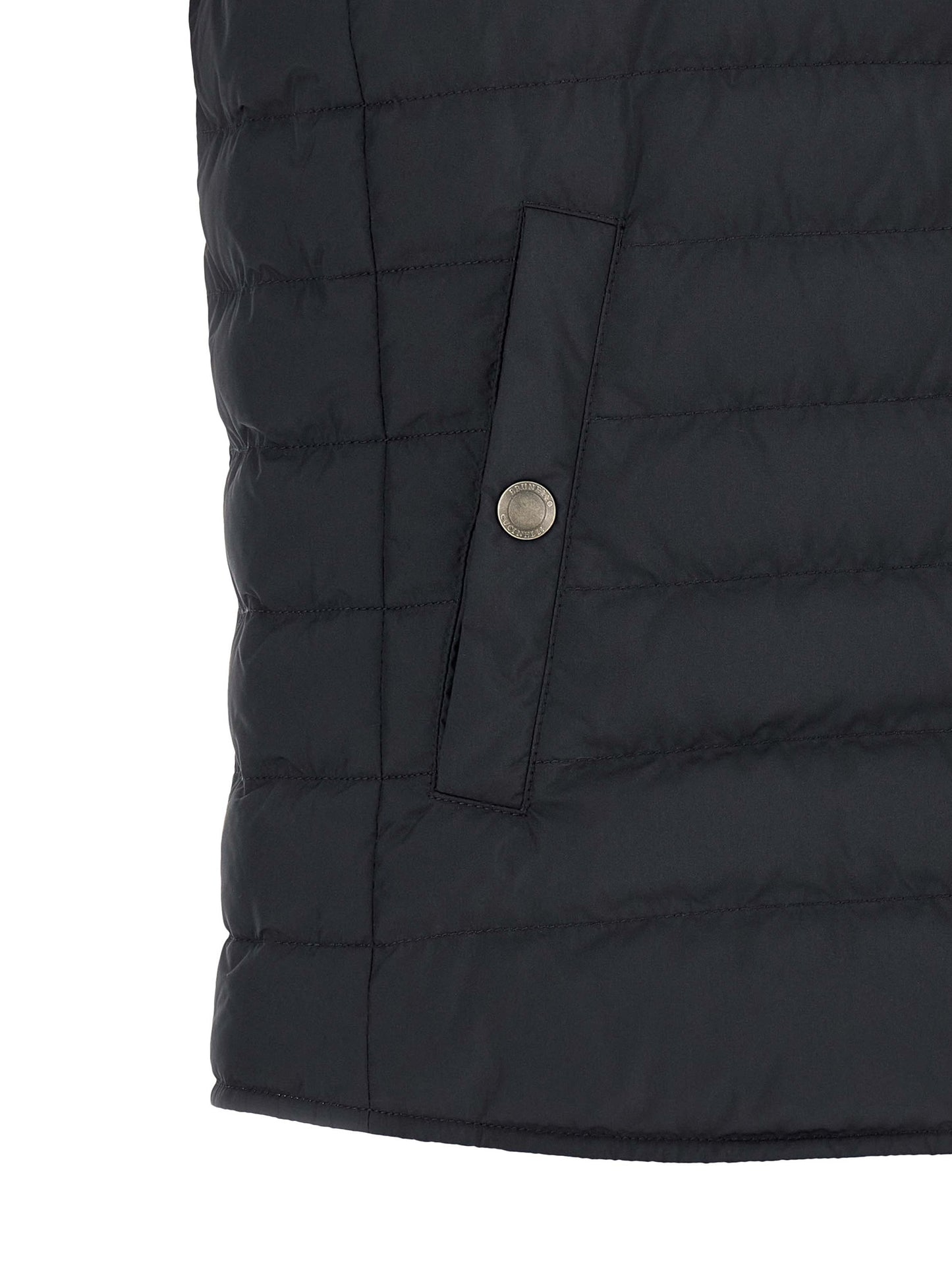 Blue Polyester Sleeveless Jacket