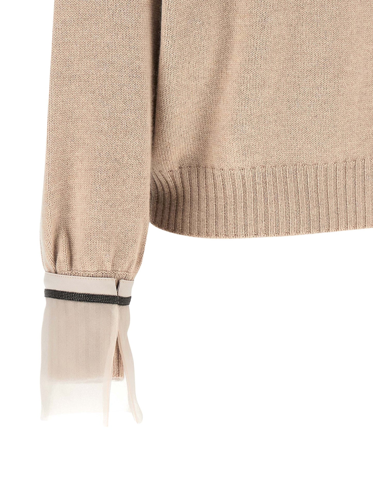 Beige Cashmere Cardigan