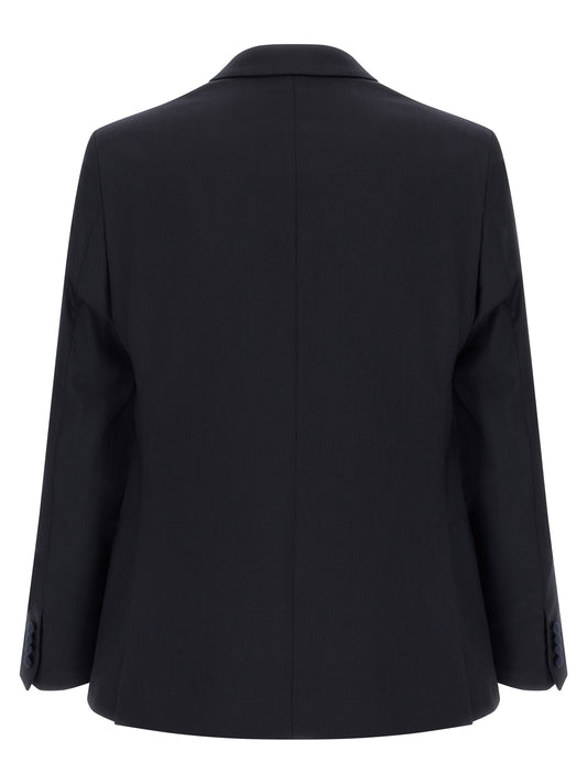 Black Wool Two-Piece Suit