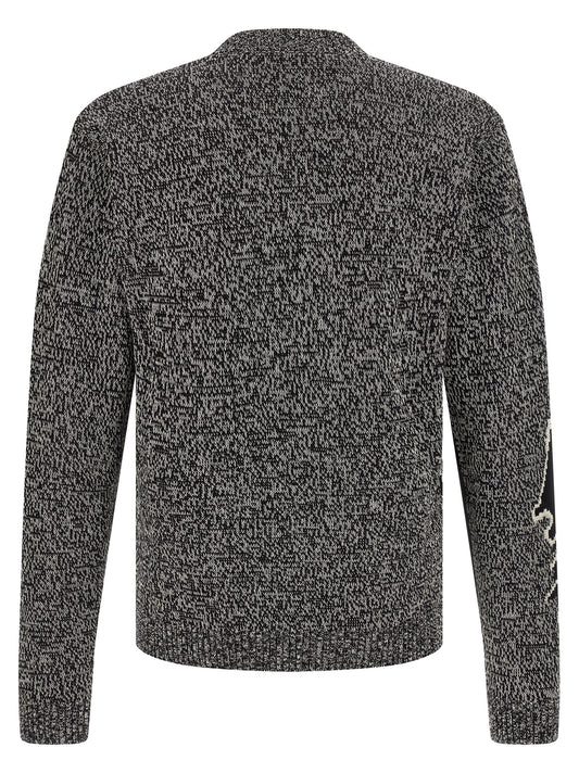 Bicolor Virgin Wool Cardigan